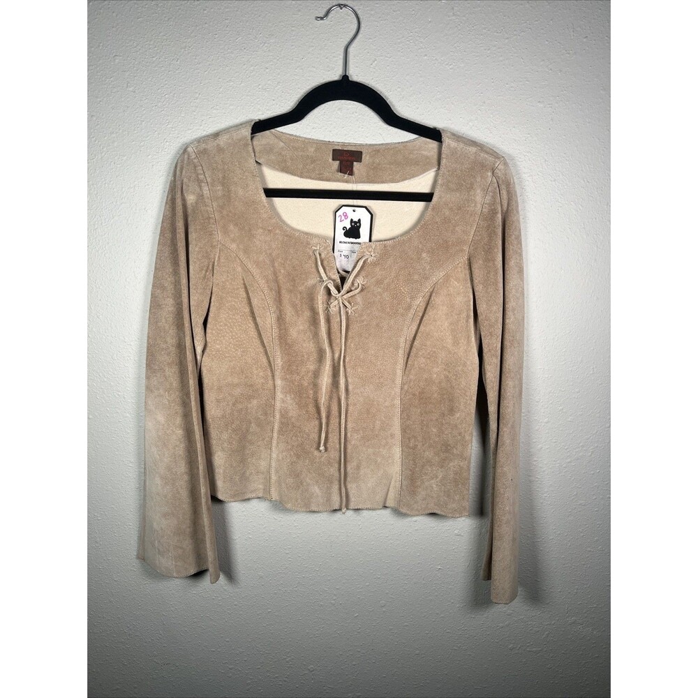 Danier suede bohemian top with a chest tie #28